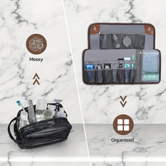Isabella | Easy-Access Travel Toiletry Bag with Organizer 2
