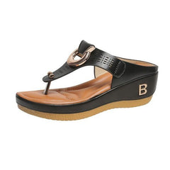 ADELAIDE | Leather Wedge Sandals-1