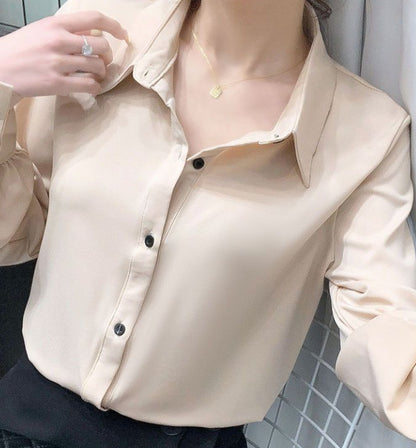 Blouse en soie mélangée haut de gamme - Collection Executive Luxury