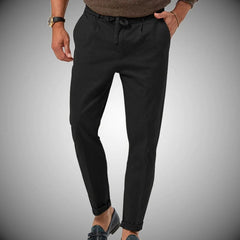 Luca | Slim-Fit Linen Casual Pants for Men-4