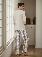 Elevate Your Comfort: WILLIAM Men's Luxe Pajama Set-3