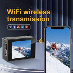 4K Ultra HD Sport Pro Camera - Wifi Enabled and Waterproof for Vlogging and Outdoor Sports 3