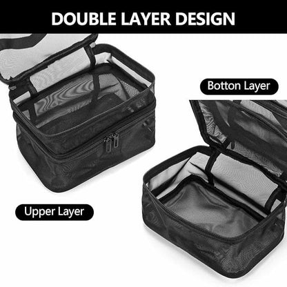 Lakelyn | Double Layer Large Mesh Travel Cosmetic Bag 4
