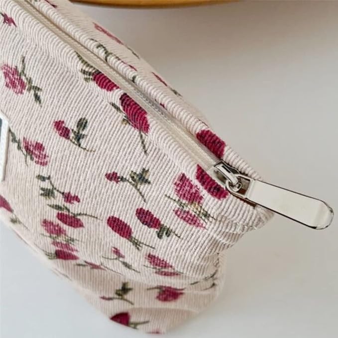 Jaycee | Elegant Rose Makeup Bag with Large Capacity 5
