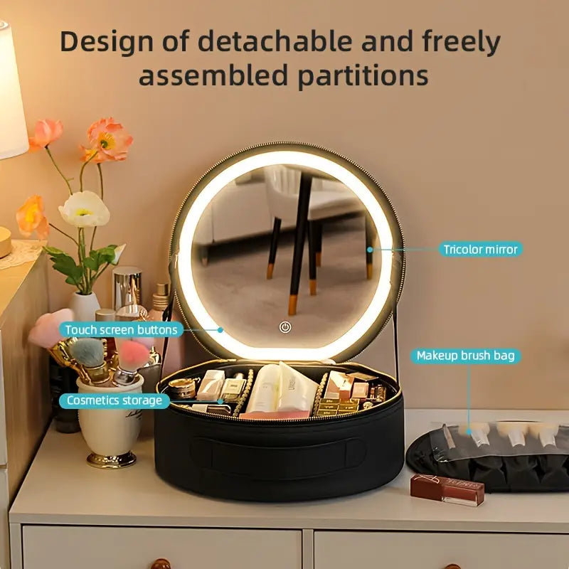 Nyra | Ultimate Portable Illuminated Mirror Makeup Bag 3