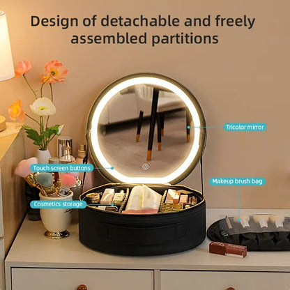 Nyra | Ultimate Portable Illuminated Mirror Makeup Bag 3