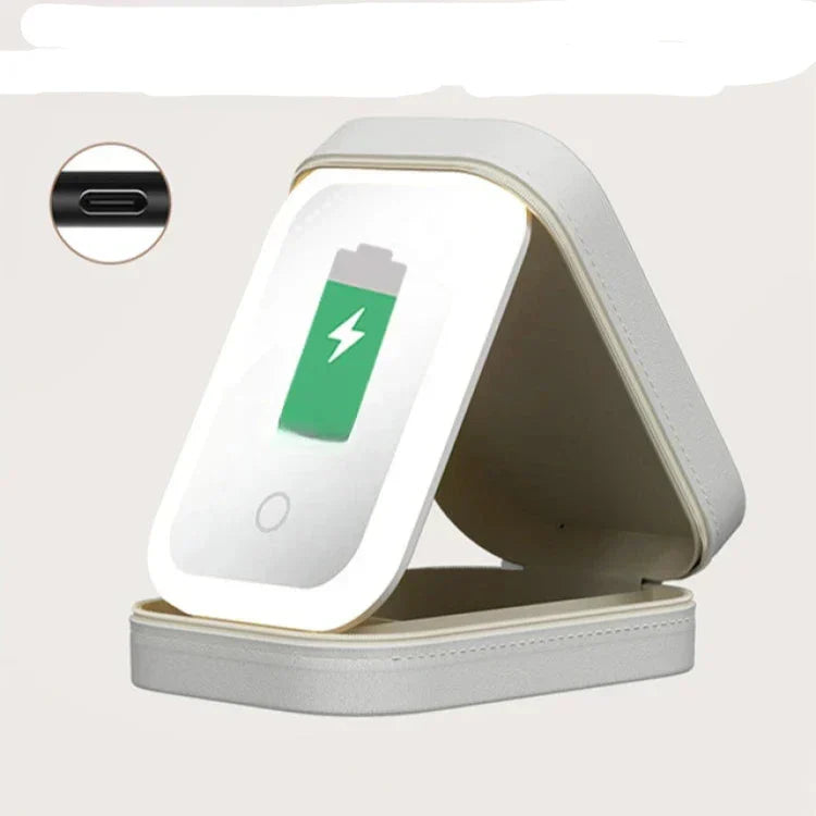 Kori | Portable LED-Lit Mirror Travel Makeup Bag 6