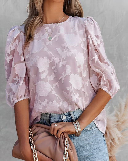  AIRLIE | Blouse with Puff Sleeve-5