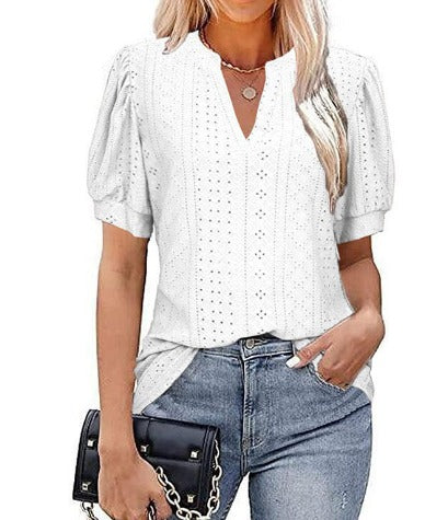  LESLEY | Elegant Top Short Sleeved Women-1