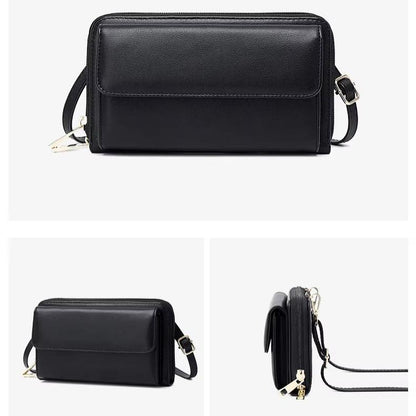 Celia | RFID-blocking Touchscreen Crossbody Passport Holder Travel Wallet 3