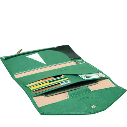Alexia | Green Travel Wallet Pass Holder 5