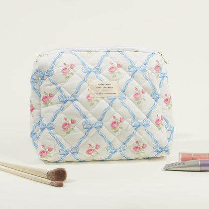 Elisse | Elegant Padded Makeup Bag Set with Floral Design 5