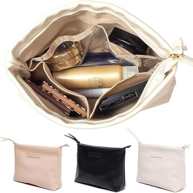 Nori | Women's Cosmetic Bag Made of PU Leather with Large Capacity 5