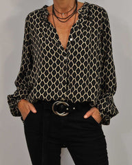  ELLA | V-Neck Blouse Spring-1