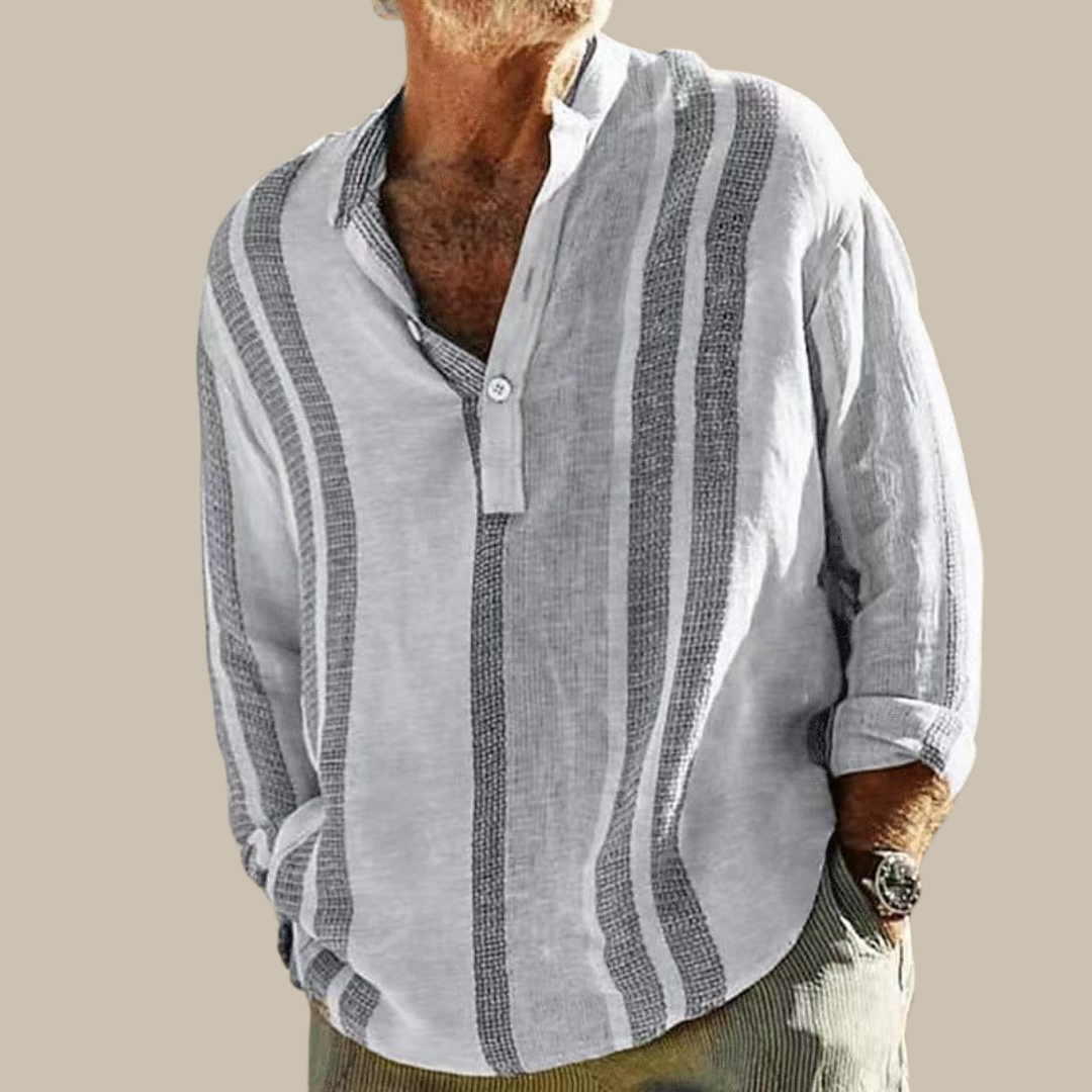 BILLY | Versatile Striped Long-sleeve Shirt-2