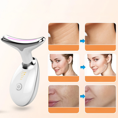 AgeDefy - EMS Neck & Face Lifting Massager with Skin Tightening LED Therapy-4