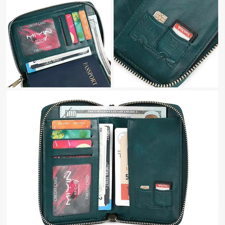 Samira | RFID-blocking Passport Holder Travel Wallet with Wrist Strap 5