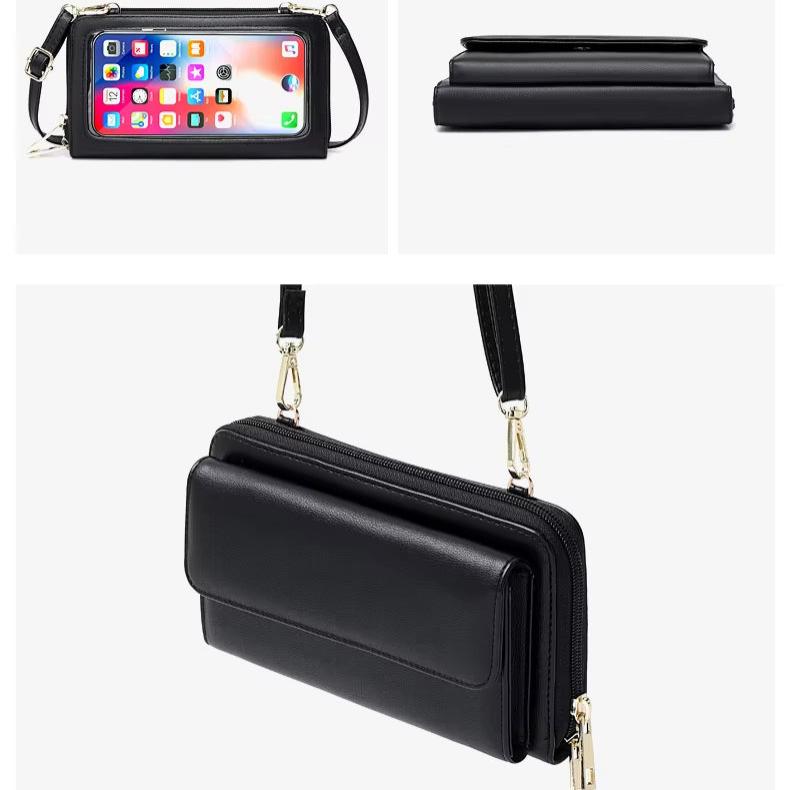 Celia | RFID-blocking Touchscreen Crossbody Passport Holder Travel Wallet 4
