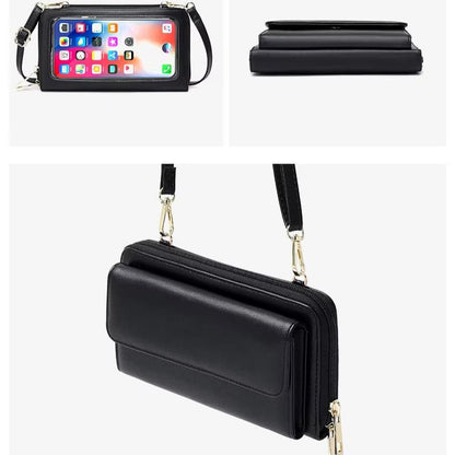 Celia | RFID-blocking Touchscreen Crossbody Passport Holder Travel Wallet 4