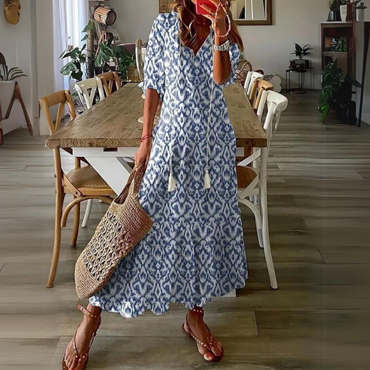  Alyanna | Flattering Floral Print Maxi Dress-1