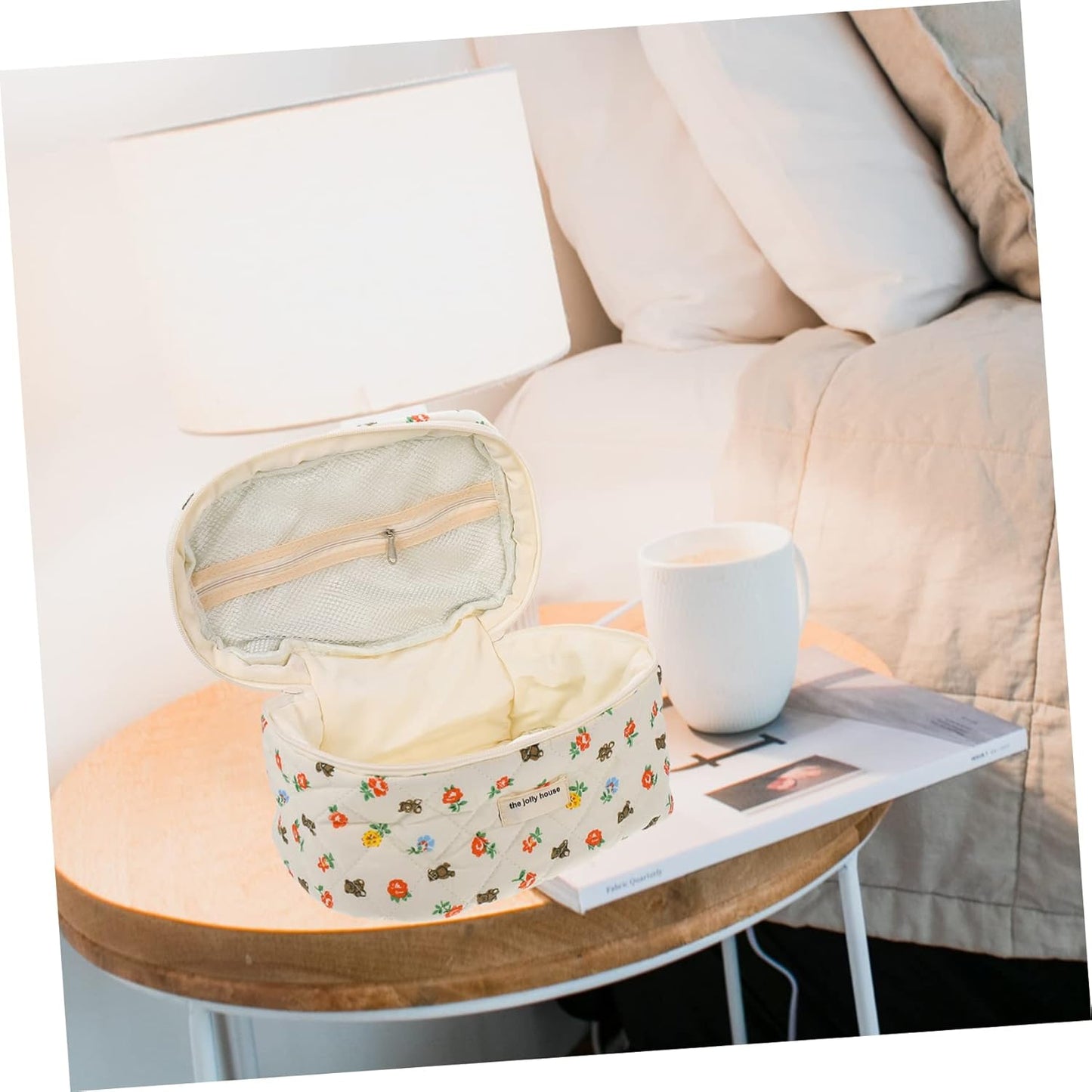 Aleyna | Floral Design and Practical Beauty Storage Bag 3