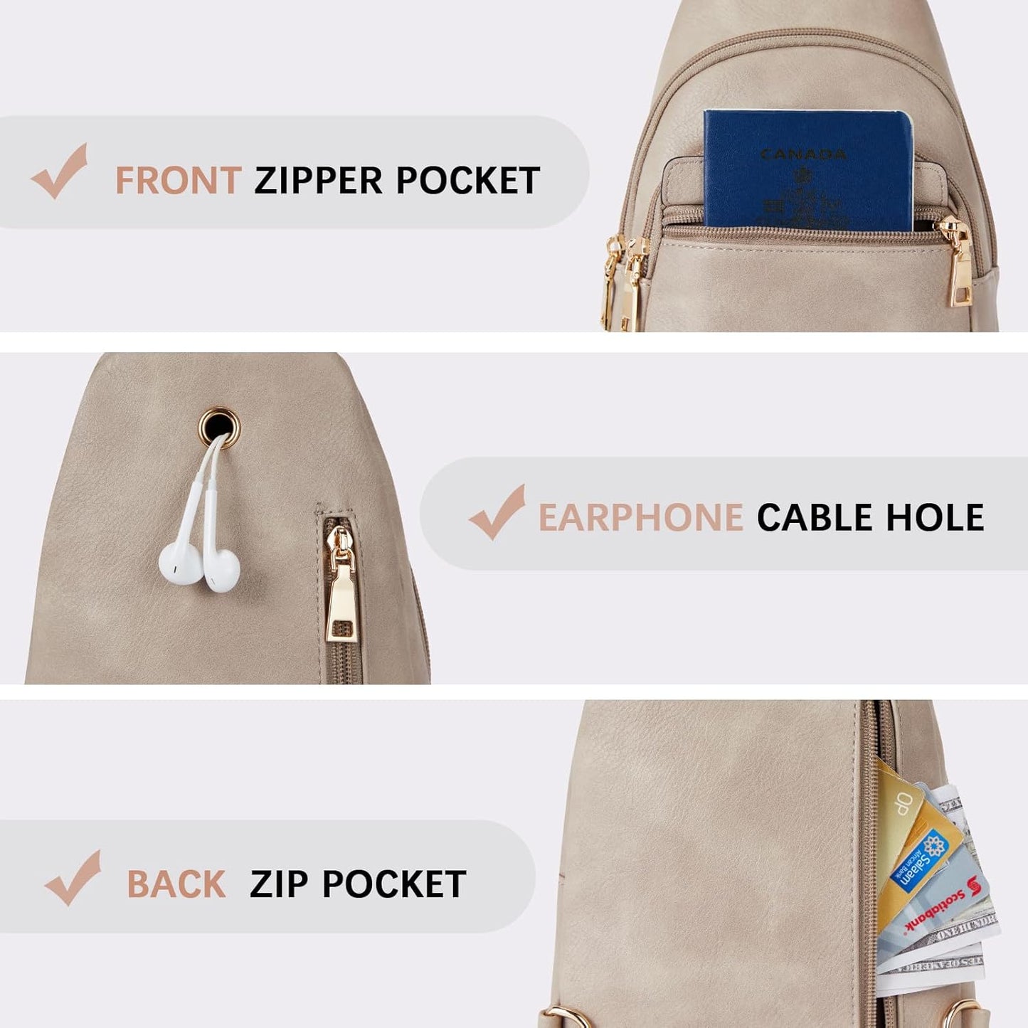 Alice | Chic PU Leather Crossbody Sling Bag for Effortless Style 5