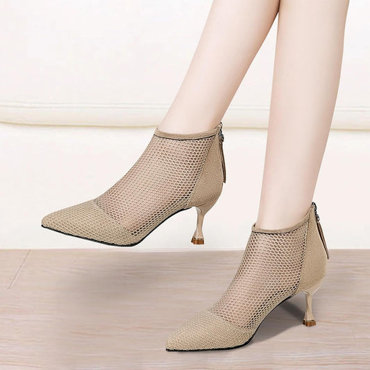 THRECIA | Thick-Heeled Boots-1