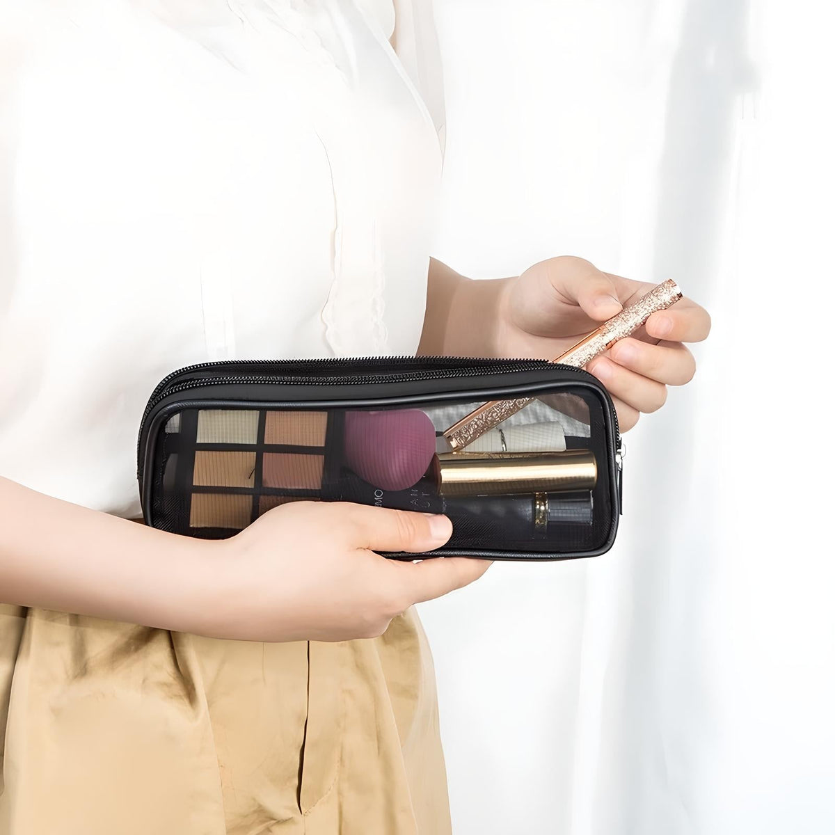Celia | Breathable Mesh-Design Brush Bag 2