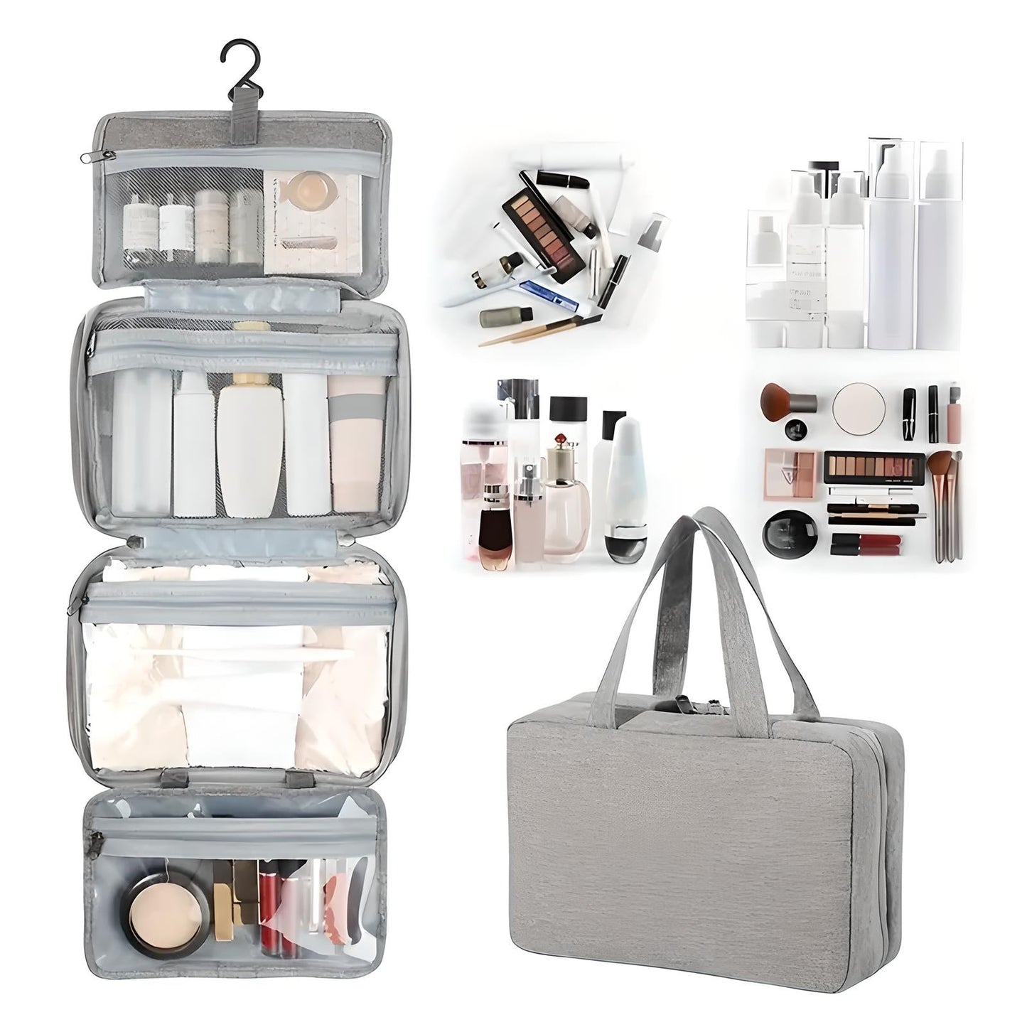 Sam | Compact & Spacious Travel Toilet Organizer with Multiple Compartments 5