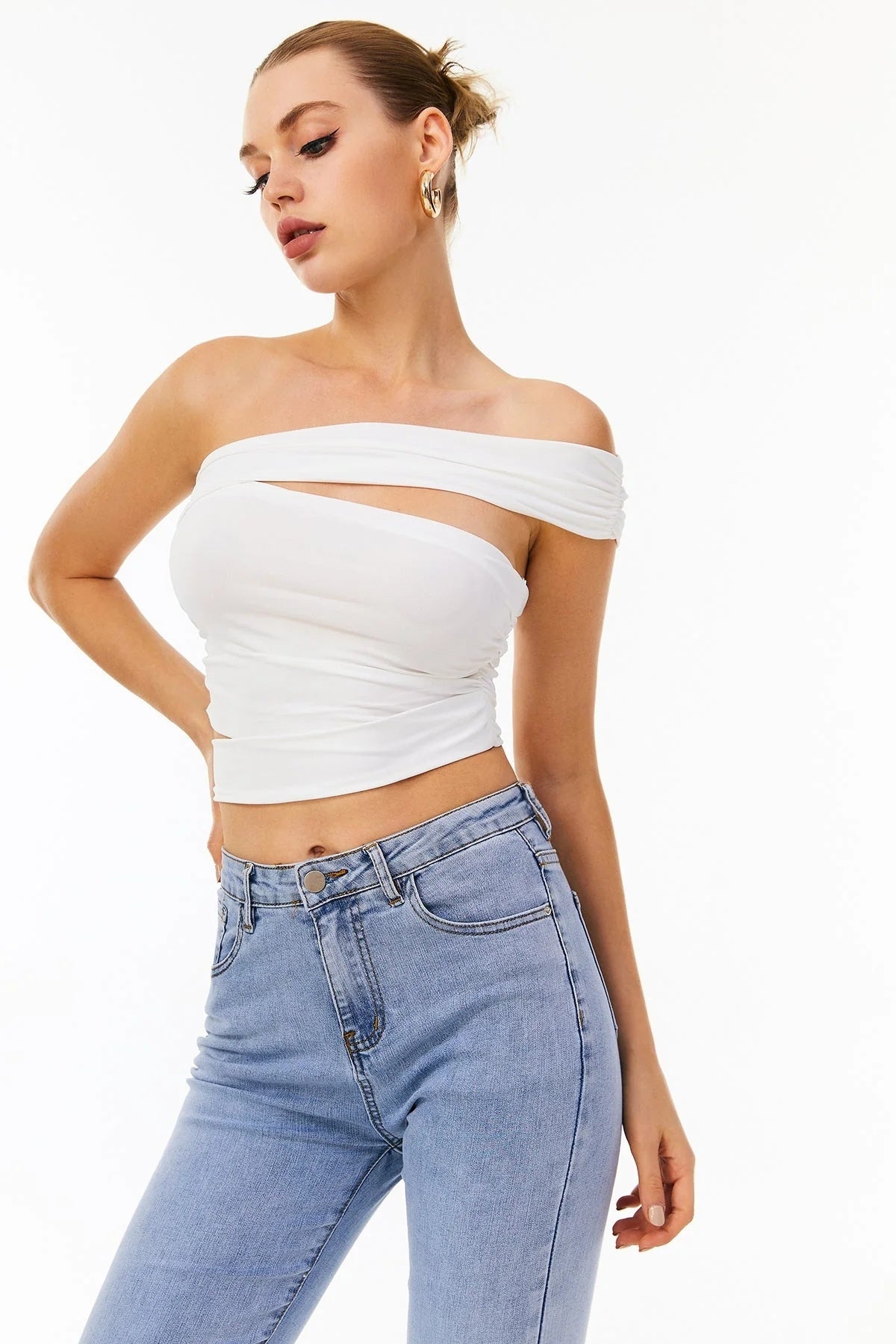 Style Fashionista Tops Asymétriques