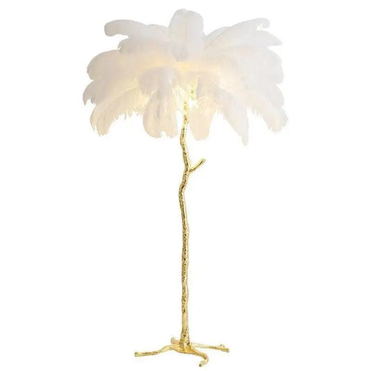 LuxeOstral - Nordic Ostrich Feather Floor Light-1