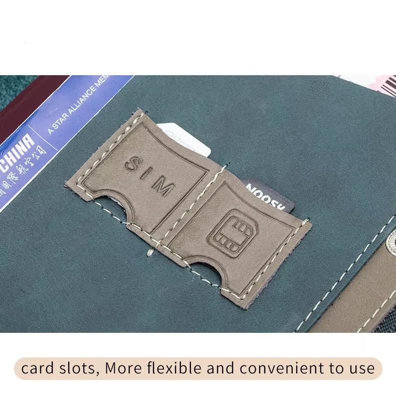 Mikaela | Genuine Leather Anti-Theft Passport Holder Travel Wallet 5