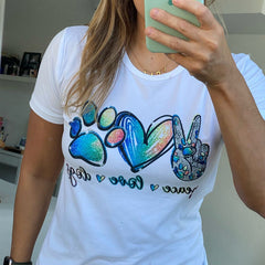  EDEN | Peace, Love & Dogs T-Shirt-1