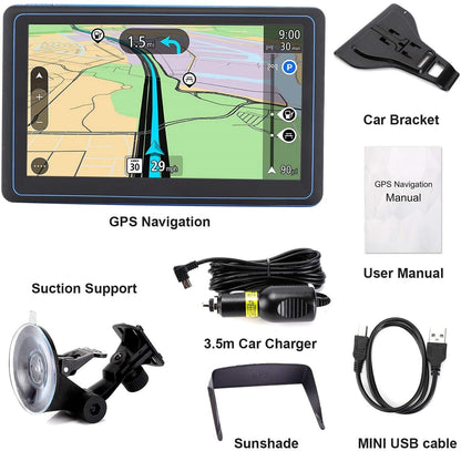 7" GPS Navigation System – 2025 Upgraded Sat Nav for Cars & Trucks 7