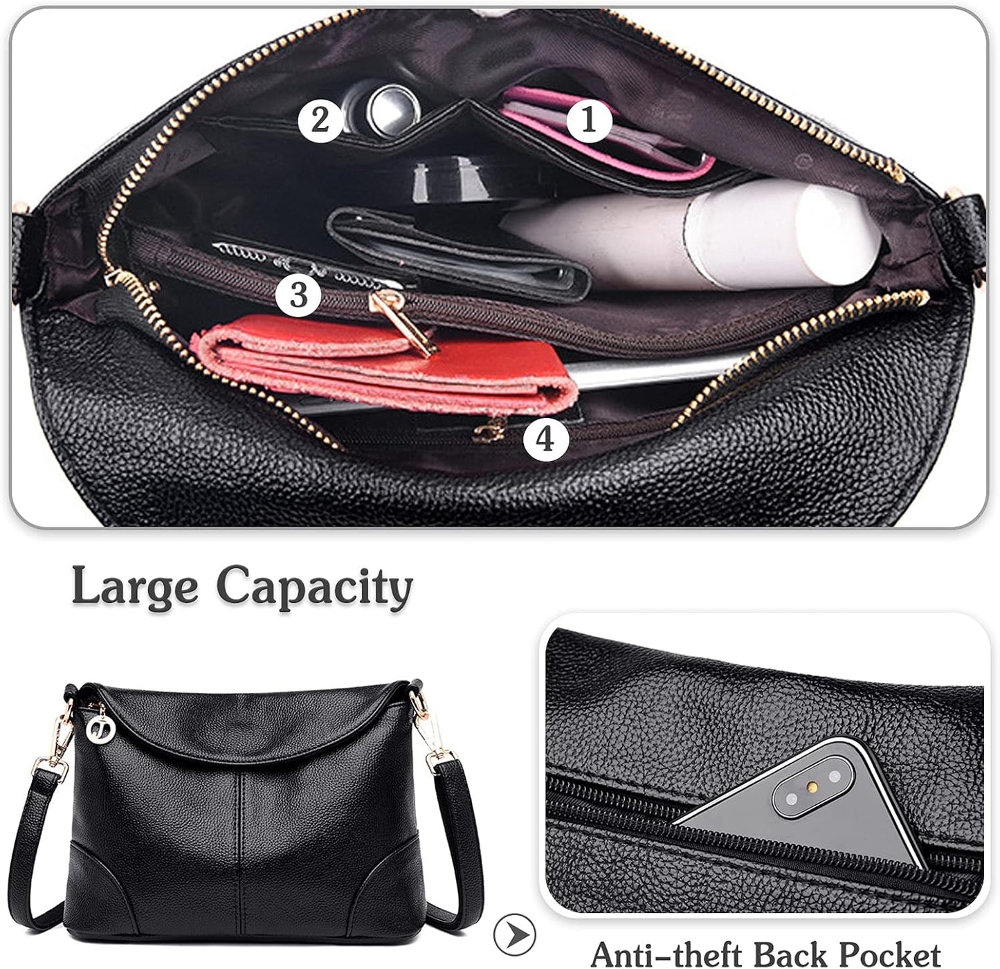 Zara | Stylish and Secure Anti-Theft Crossbody Bag 5