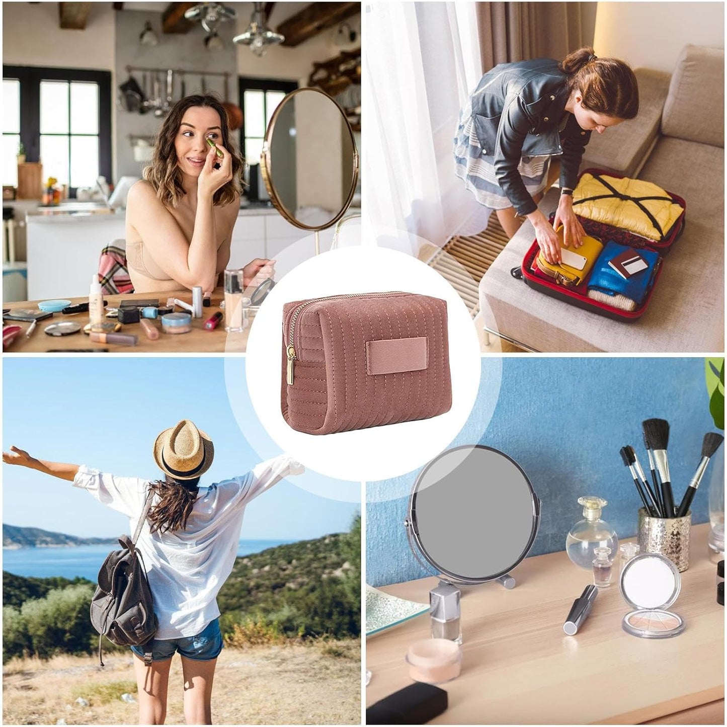Lisa | Luxurious Velvet Makeup Organizer 5