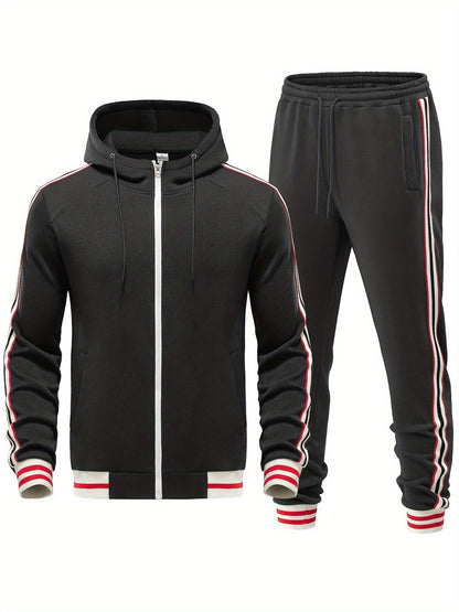 JUDE | 2-Piece Tracksuit with Stripe Pattern-2