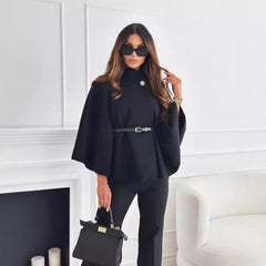 CÉLINE - High Society Belted Cape Poncho