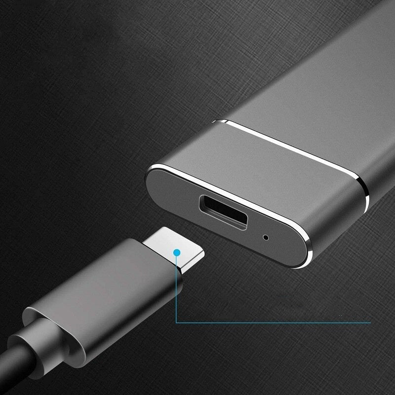 8TB portable SSD external hard drive with USB 3.1 for fast file transmissions - light and compact design 1