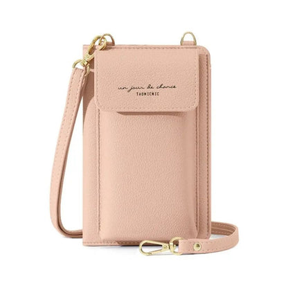 Perle | Lightweight PU Passport Holder with Removable Shoulder Strap 2
