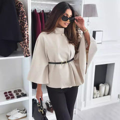 CÉLINE - High Society Belted Cape Poncho