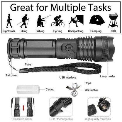 90000 Lumens Xhp50.2 Most Powerful Flashlight 6