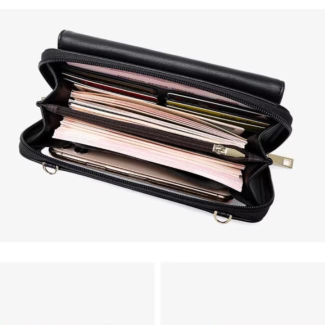 Celia | RFID-blocking Touchscreen Crossbody Passport Holder Travel Wallet 5