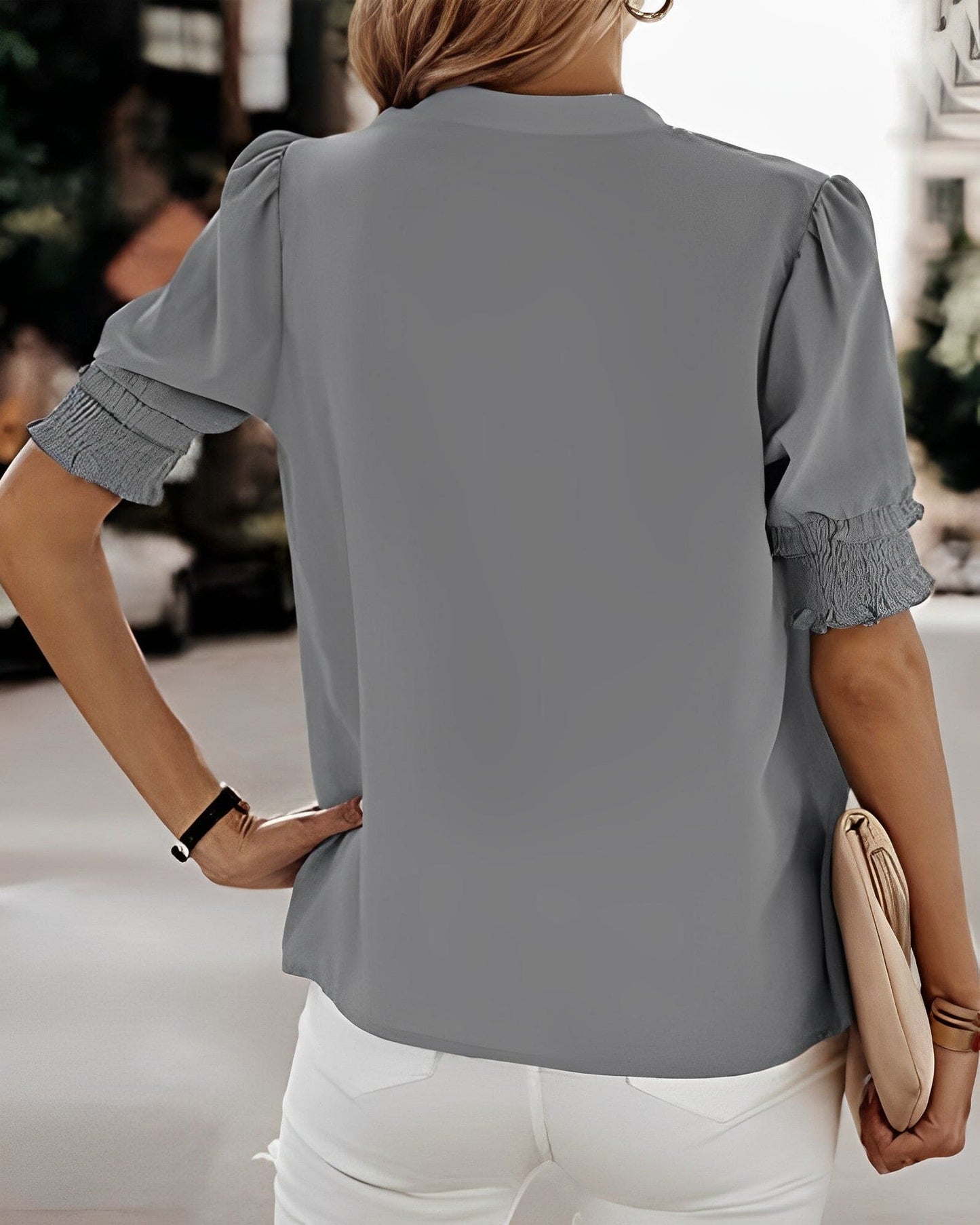  FLORA | V-Neck Stylish Blouse-4