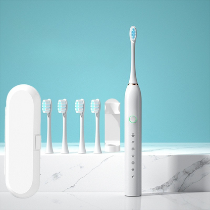 Variant image for X2 white with 4 brush heads [new model] + travel box + stand