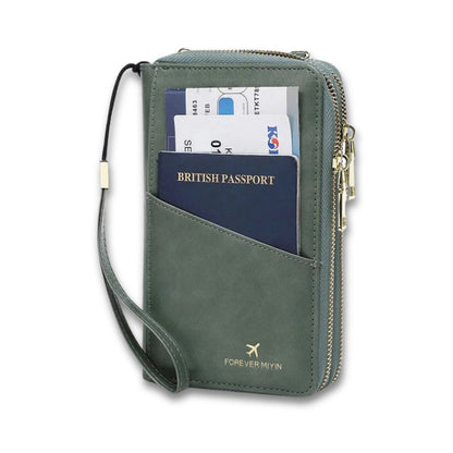 Valery | RFID-blocking passport holder with carrying strap 2