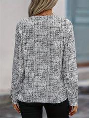 Bluse mit europäischem Kragen-Detail - modernes professionelles Statement