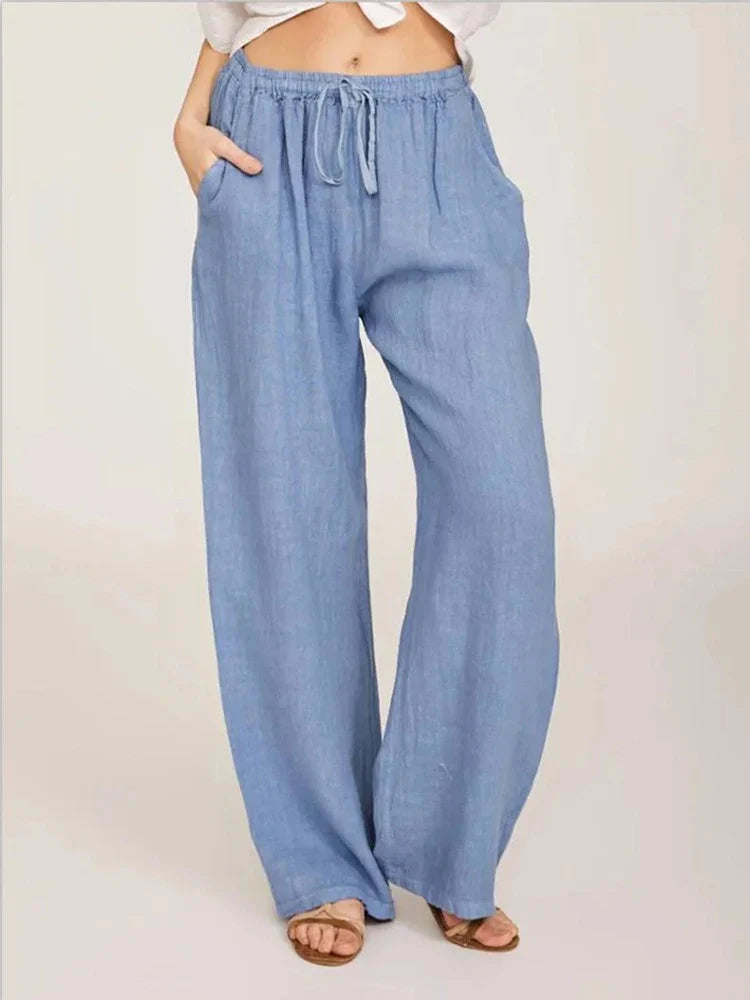 HEIDI | Casual Loose-Fit Drawstring Waist Pants-1