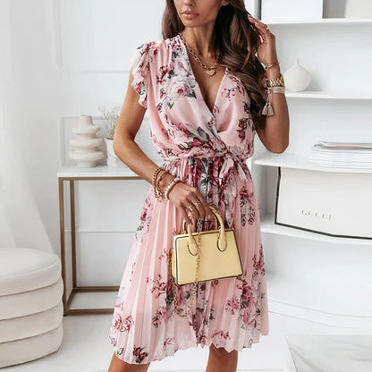 Althea | Charming Floral Print Summer Dress-2
