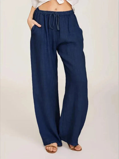 HEIDI | Casual Loose-Fit Drawstring Waist Pants-5